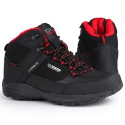Buty damskie zimowe wysokie ocieplane DK PREDATOR HIGH. Czarne buty sportowe męskie DK, na zimę, bez wzorów, bez zapięcia. Za 199.00 zł.
