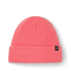Czapka Salma 2.0 damska dzianinowa z wywinięciem miękka wygodna z merynosów. Czerwone czapki damskie Eisbar, bez wzorów, z dzianiny, sportowe. Za 174.80 zł.