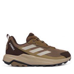 Trekkingi adidas. Brązowe buty zimowe męskie Adidas, bez wzorów, bez obcasa, bez zapięcia. Za 329.99 zł.