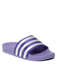 Adidas Klapki adilette W GX8637 Fioletowy. Fioletowe klapki damskie Adidas, bez wzorów, z materiału, bez obcasa, bez zapięcia. Za 199.99 zł.