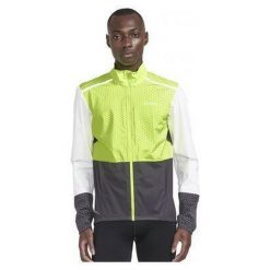 Kurtka Craft ADV Hydro Lumen. Żółte kurtki męskie Craft, l, bez wzorów, sportowe, bez kaptura. W wyprzedaży za 369.00 zł.