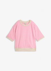 Luźna bluza z mieszanki bawełny. Czerwone bluzy damskie bonprix, bez wzorów, z bawełny, bez ramiączek, bez kaptura. Za 102.99 zł.