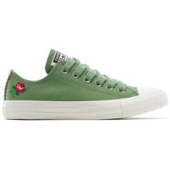 Buty sportowe Converse Chuck Taylor As. Zielone obuwie sportowe damskie Converse, bez wzorów, bez zapięcia. Za 390.00 zł.