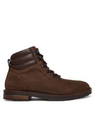 Tommy Hilfiger Trzewiki Cleated Hilfiger Wrm Hook Boot FM0FM05699 Brązowy. Brązowe botki męskie Tommy Hilfiger, bez wzorów, z nubiku, bez obcasa, bez zapięcia. Za 639.99 zł.