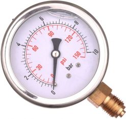 Fluke Manomet ciśnieniomierz Zegar Glicerynowy 63mm 0-10 bar Gwint 1/4 Dolny. Ciśnieniomierze Fluke. Za 44.75 zł.