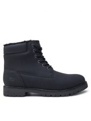 Mjuka Trapery NWINN301C Czarny. Czarne buty zimowe męskie Mjuka, bez wzorów, z tworzywa sztucznego, bez obcasa, bez zapięcia. Za 229.99 zł.