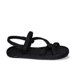 Sandały damskie Mykonos. Brązowe sandały damskie Aulp, bez wzorów, z kauczuku, z otwartym noskiem, bez obcasa, bez zapięcia. Za 159.99 zł.
