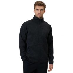 Polar męski 4F, polar imitujący sweter, 280 g/m². Czarne swetry męskie 4F, m, bez wzorów, z elastanu, bez kołnierzyka, bez ramiączek. Za 147.99 zł.