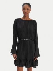 Guess Sukienka codzienna W6RK37 WJ712 Czarny Regular Fit. Czarne sukienki damskie Guess, na co dzień, xxl, z aplikacjami, z syntetyku, bez kołnierzyka, bez ramiączek, proste. Za 659.99 zł.