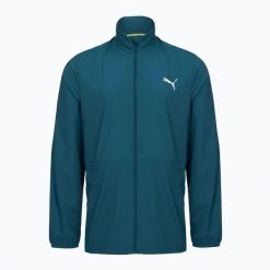 Kurtka do biegania męska PUMA Run Favorite Woven Jacket. Niebieskie kurtki męskie Puma, l, bez wzorów, z materiału, bez kaptura, do biegania. Za 149.99 zł.