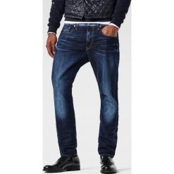 G-Star Raw - Jeansy 3301 Tapered. Niebieskie jeansy męskie G-Star Raw, z bawełny, retro. W wyprzedaży za 219.90 zł.