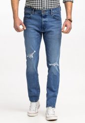 WRANGLER LARSTON MĘSKIE SPODNIE JEANSOWE JEANSY DŻINSY TROPIC THUNDER W18SYLY87 112330758. Jeansy męskie Wrangler, z jeansu. Za 229.99 zł.