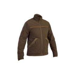 Kurtka myśliwska 500. Brązowe kurtki sportowe męskie SOLOGNAC, xl, bez wzorów, z materiału, bez kaptura. Za 129.99 zł.