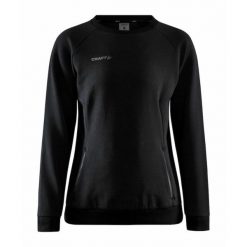 Bluza damska Craft core soul crew. Czarne bluzy damskie Craft, na zimę, bez wzorów, bez ramiączek, bez kaptura. Za 255.50 zł.