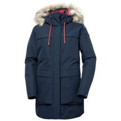 Kurtka uniwersalna damska Helly Hansen Zimowa W Coastal Parka. Niebieskie parki damskie Helly Hansen, na zimę, uniwersalny, bez wzorów, z syntetyku, z kapturem. Za 816.99 zł.