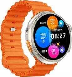 Smartwatch Yaxo Oxnard Pomarańczowy (YAX-WE-SW-004). Brązowe zegarki smartwatch Yaxo, bez wzorów. Za 139.94 zł.