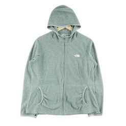 Damska szara polarowa kurtka TNF. Szare kurtki sportowe damskie The North Face, l, bez wzorów, z materiału, bez ramiączek, bez kaptura, trekkingowe. Za 170.36 zł.