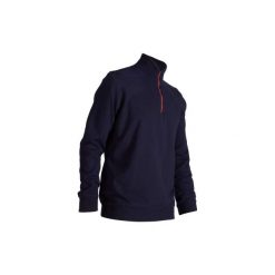 Sweter wiatroszczelny do golfa męski. Czarne swetry męskie INESIS, m, bez wzorów, z bawełny, bez kołnierzyka, bez ramiączek. W wyprzedaży za 129.99 zł.