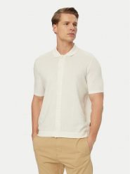 Bugatti Koszula 7100-15536E Biały Regular Fit. Białe koszule męskie Bugatti, m, bez wzorów, z syntetyku, bez kołnierzyka, bez ramiączek. Za 469.99 zł.