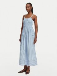 BOSS Sukienka letnia C Diplyn 50559218 Niebieski jasny Regular Fit. Niebieskie sukienki damskie Boss, na lato, bez wzorów, z bawełny, bez kołnierzyka, bez ramiączek. Za 999.99 zł.