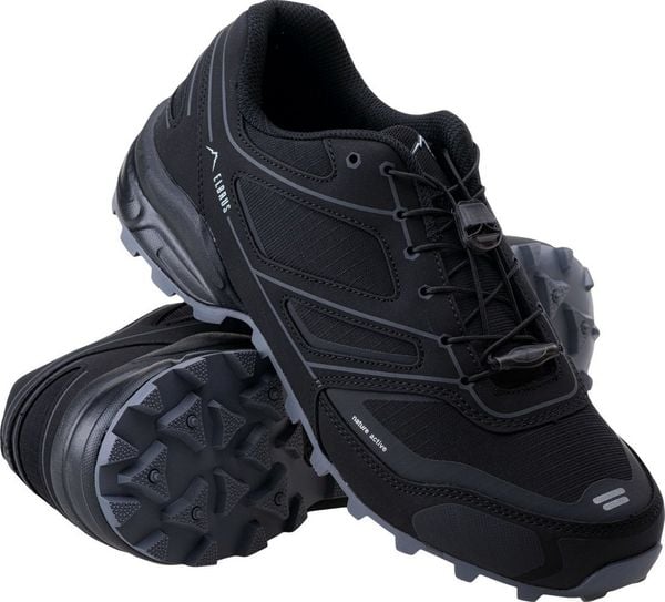 Buty trekkingowe męskie Elbrus Denov czarne r. 46. Czarne trekkingi męskie ELBRUS, bez zapięcia. Za 199.90 zł.
