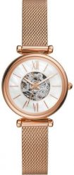 Damski Zegarek Fossil Carlie Automatic ME3188 Magia Mechanizmu w Różowym Złocie. Czerwone zegarki damskie FOSSIL, złote. Za 708.99 zł.