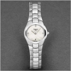 Zegarek Tissot T-Round damski masa perłowa tarcza 26 mm (T096.009.11.116.00). Białe zegarki damskie TISSOT. Za 1,500.99 zł.