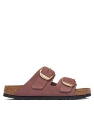 Birkenstock Klapki Arizona Big Buckle 1032970 Różowy ciemny. Czerwone klapki damskie Birkenstock, bez wzorów, ze skóry, bez obcasa, bez zapięcia. Za 674.99 zł.