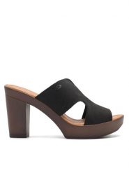 Lasocki Klapki PANKO EST-2025-11 Czarny. Czarne klapki damskie Lasocki, bez wzorów, ze skóry, bez obcasa, bez zapięcia. Za 199.99 zł.