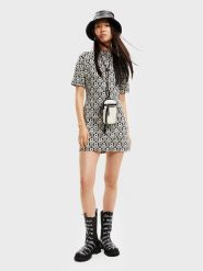 Desigual Sukienka dzianinowa Karen 22WWVK72 Kolorowy Regular Fit. Sukienki damskie Desigual, m, bez wzorów, z dzianiny, bez kołnierzyka, bez ramiączek. Za 339.99 zł.