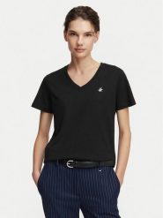 Beverly Hills Polo Club T-Shirt P-SS26W-TS516518 Czarny Regular Fit. Czarne t-shirty damskie Beverly Hills Polo Club, xs, bez wzorów, z bawełny, bez kołnierzyka, bez ramiączek. Za 139.99 zł.