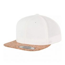 Czapka Z Daszkiem Cork Snapback Cap. Brązowe czapki damskie FLEXFIT, bez wzorów, z materiału. Za 109.99 zł.