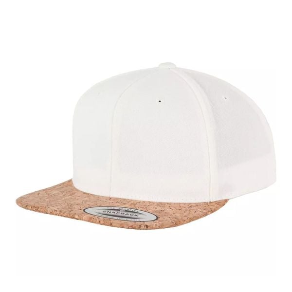 Czapka Z Daszkiem Cork Snapback Cap. Brązowe czapki damskie FLEXFIT, bez wzorów, z materiału. Za 109.99 zł.
