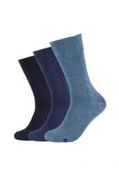 Skarpetki sportowe męskie 3pk Men's Basic Socks. Niebieskie skarpety męskie Skechers, bez wzorów, z bawełny. Za 29.99 zł.