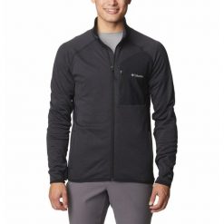 Bluza trekkingowa rozpinana Męska Columbia Triple Canyon Full Zip. Zielone bluzy męskie Columbia, m, bez wzorów, sportowe, bez ramiączek, bez kaptura. Za 331.99 zł.