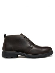 Geox Trzewiki U Meiern U56LZB 000FF C6009 Brązowy. Brązowe botki męskie Geox, bez wzorów, ze skóry, bez obcasa, bez zapięcia. Za 439.99 zł.