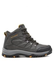 Skechers Trapery Daggett 204642CHAR Szary. Szare buty zimowe męskie Skechers, bez wzorów, ze skóry, bez obcasa, bez zapięcia. Za 299.99 zł.