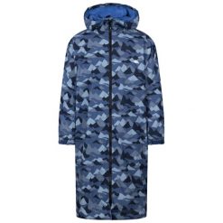 Trespass Hudsan – suchy płaszcz dla dorosłych, niebieski, kamuflaż. Brązowe płaszcze damskie Trespass, na lato, bez wzorów, sportowe, bez kołnierzyka, bez kaptura. Za 521.99 zł.