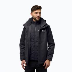 Kurtka 3w1 męska Jack Wolfskin Romberg 3In1. Szare kurtki męskie Jack Wolfskin, m, bez wzorów, sportowe, bez kaptura. Za 1,289.00 zł.
