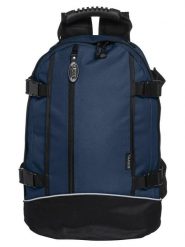 Clique Backpack II pojemny plecak sportowy z 600D poliestru – navy. Niebieskie plecaki męskie CLIQUE, bez wzorów, z gumy, sportowe. Za 175.37 zł.