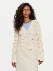 Vero Moda Kardigan Lua 10310863 Écru Regular Fit. Kardigany damskie Vero Moda, m, bez wzorów, z bawełny, bez kołnierzyka. Za 99.99 zł.