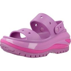Klapki Crocs Model Classic Mega Crush Sandal Kolor Fioletowy. Fioletowe klapki damskie Crocs, bez wzorów, z gumy, eleganckie, bez obcasa, na platformie, bez zapięcia. Za 328.65 zł.