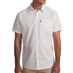 Koszula TBS Kevin. Białe koszule męskie TBS, l, bez wzorów, z bawełny, eleganckie, bez kołnierzyka, bez ramiączek. Za 229.50 zł.