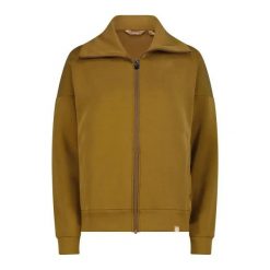 Damska satynowa modalna rozpinana bluza CMP. Brązowe bluzy damskie CMP, m, bez wzorów, z satyny, eleganckie, bez ramiączek, bez kaptura. Za 312.50 zł.