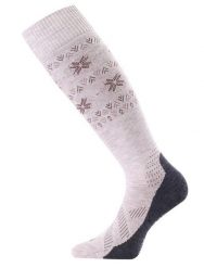 Skarpety narciarskie damskie Lasting FWI 778 Merino 85%. Szare skarpetki damskie LASTING, bez wzorów, z dzianiny. Za 138.40 zł.