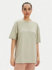 Calvin Klein Underwear T-Shirt 000QS7069E Zielony Relaxed Fit. Zielone t-shirty damskie Calvin Klein Underwear, m, bez wzorów, z bawełny, bez kołnierzyka, bez ramiączek. Za 99.99 zł.