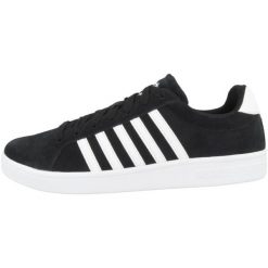 Buty do chodzenia męskie K-Swiss Court Tiebreak Sde. Czarne buty sportowe męskie K-SWISS, bez wzorów, z materiału, bez zapięcia, tenisowe. Za 179.00 zł.