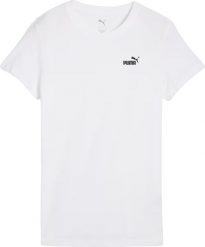 Puma Koszulka damska Puma ESS Small No.1 Logo Tee biała 682372 02 2XL. Białe bluzki damskie Puma, xl, bez wzorów, bez kołnierzyka, bez ramiączek. Za 73.74 zł.