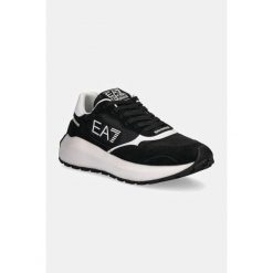 Obuwie sportowe Mężczyzna EA7. Czarne buty sportowe męskie EA7, bez wzorów, z poliamidu, bez zapięcia. Za 529.99 zł.