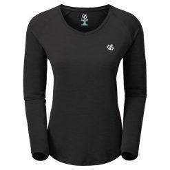 Damska Koszulka Z Długim Rękawem Discern. Czarne bluzki damskie Dare 2B, xl, bez wzorów, sportowe, bez kołnierzyka, bez ramiączek. Za 91.99 zł.
